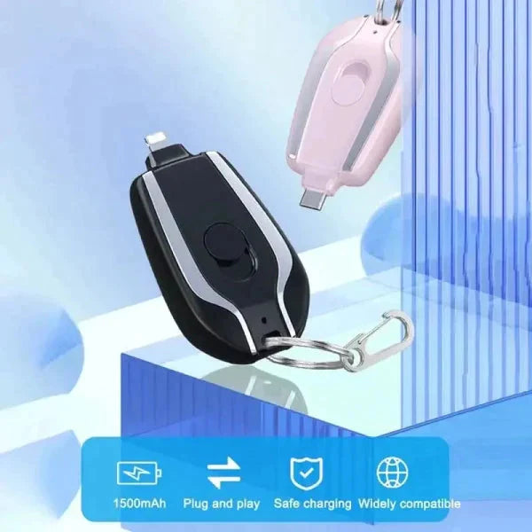 Mini Portable Keychain, Phone Charger Emergency, Keychain Power Bank