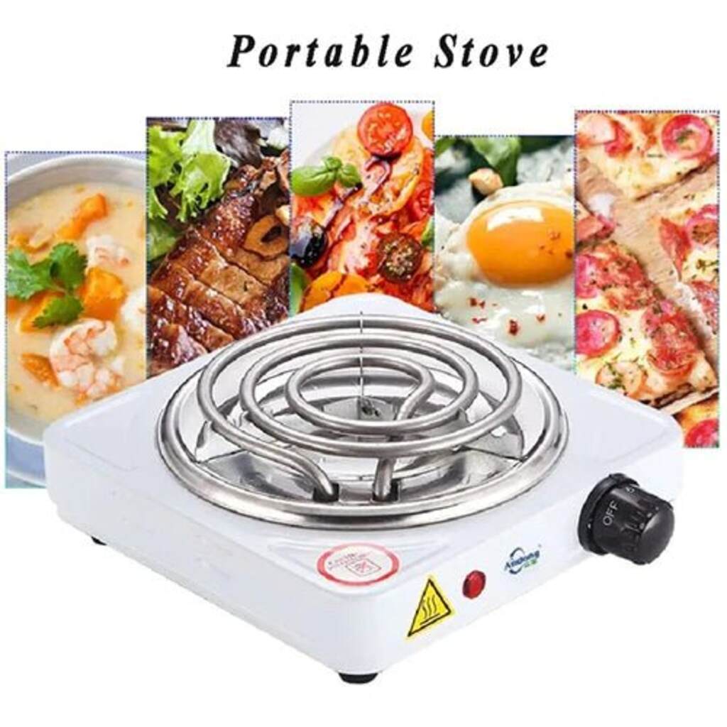 Electric Stove for cooking, Hot Plate heat up in just 2 mins, Easy to clean, 1000W, Automatic