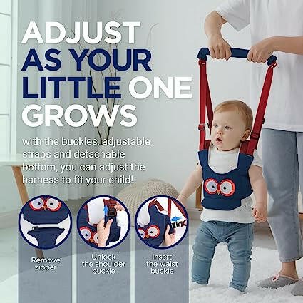 Baby Walking Adjustable Baby Walker Assistant Protective Belt - Fiveas Store