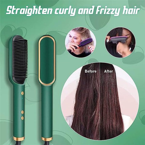 Electric Comb Hair Straightener Black Hair Straightener Straight Comb - Fiveas Store