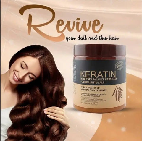 Keratin Hair Care Balance Hair Mask & Hair Treatment – (500ml) - Fiveas Store